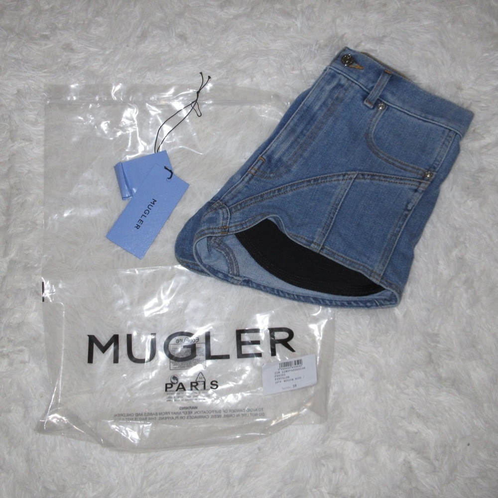 Mugler Denim Shorts